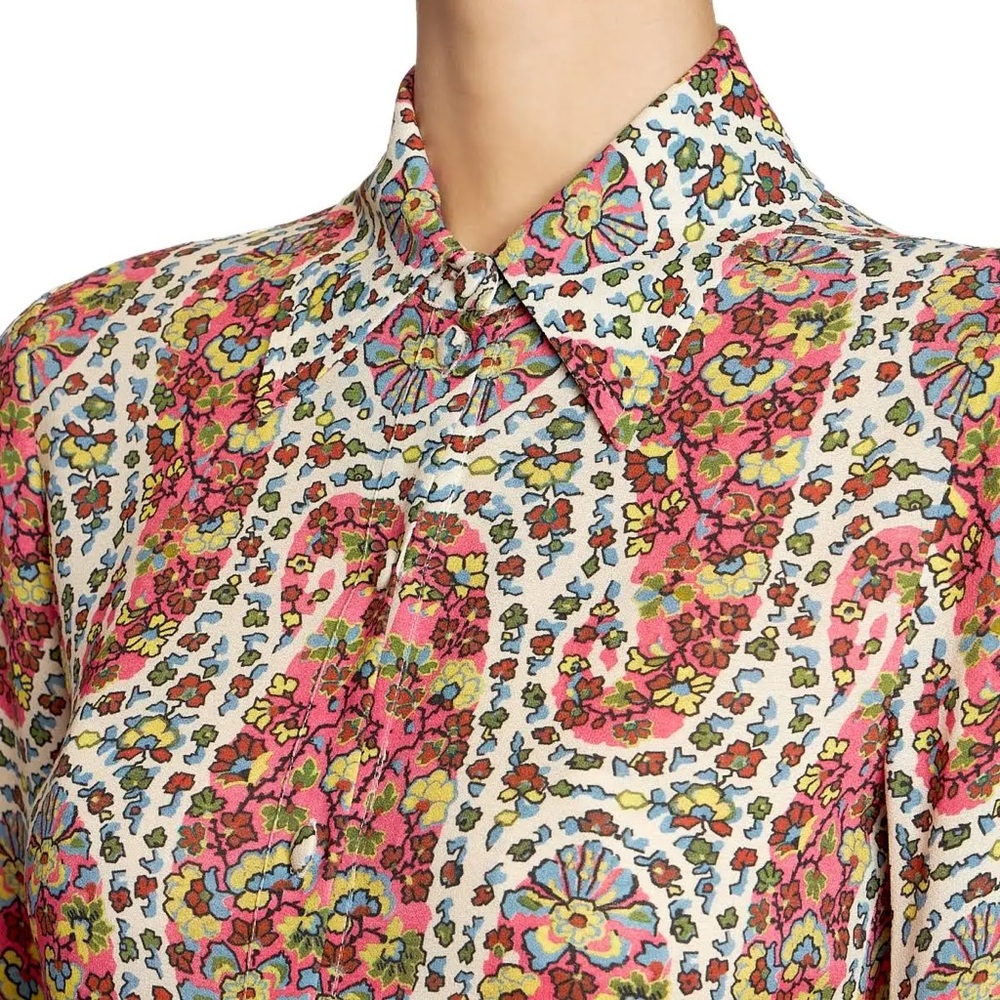 Etro Floral Paisley Midi Shirtdress